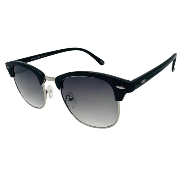 9116 | Black Lens Browline Sunglasses - Picture 2 of 5